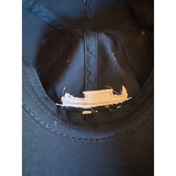 Vintage Port & Company Black "Splash Down" Crew Hat 100% Cotton Adjustable Back - Picture 6 of 6